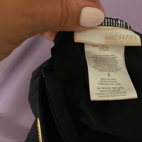 Michael Kors One-Piece Ruffle Swimsuit Size 4 ⭐️ - Picture 5 of 5